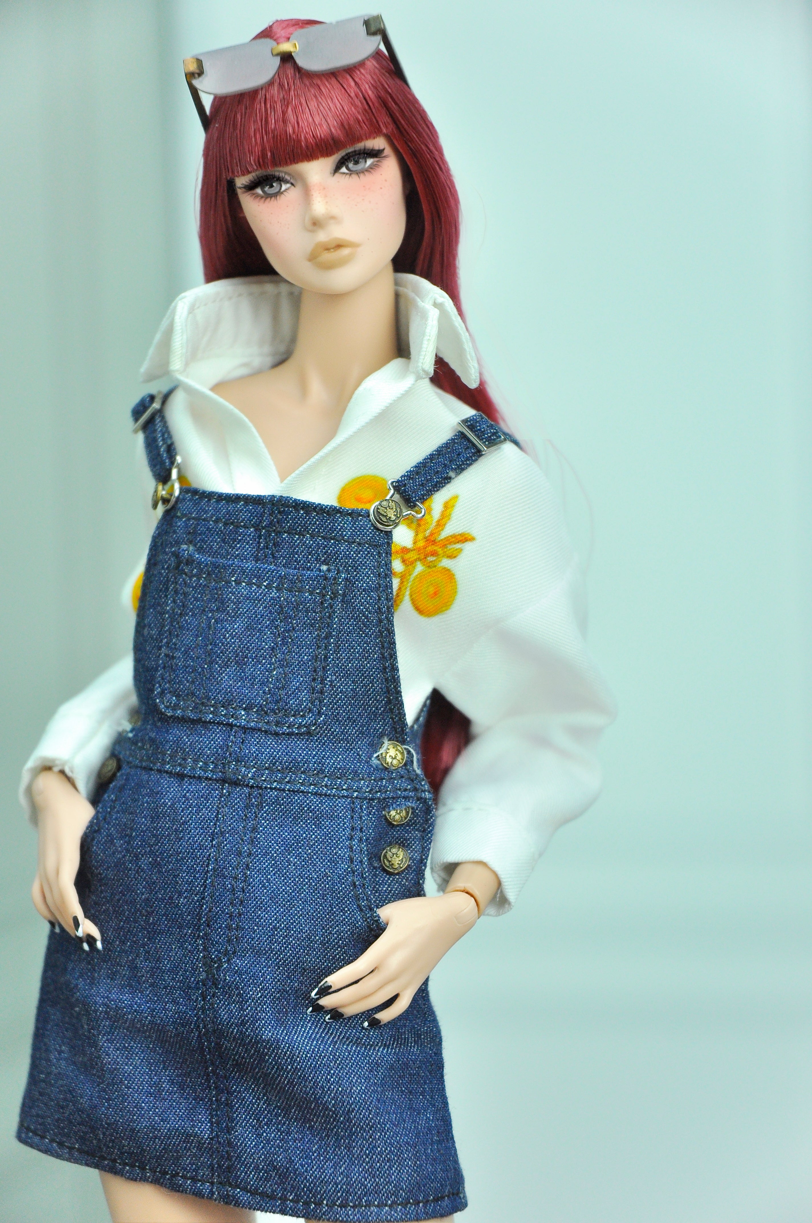 AA 90'S DAY COLLECTION | Overall skirt with blouse for Fashion Royalty & 6.0 Popy Parker