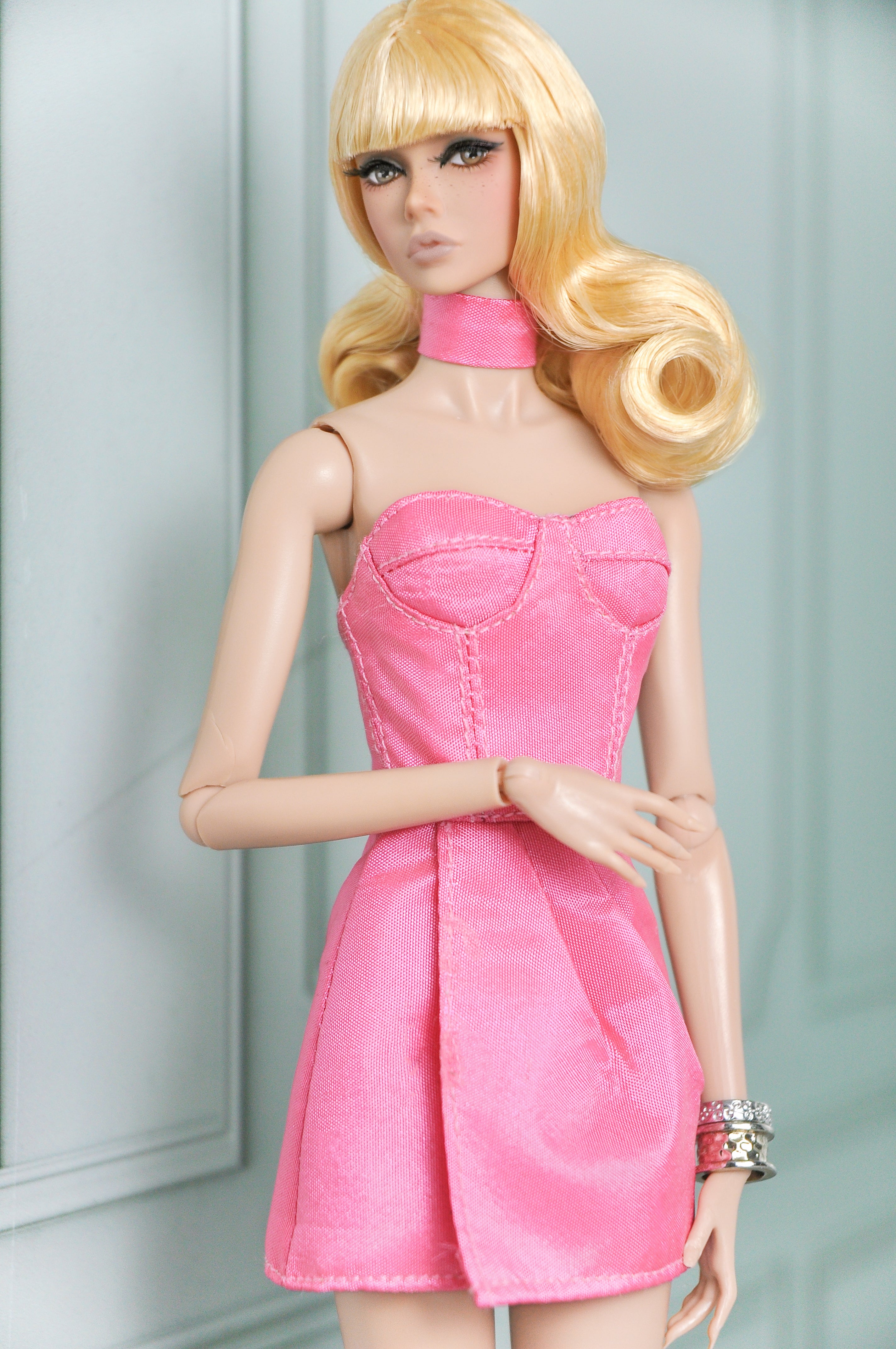 PINK GLAM - Bustier dress for FR 6.0 and Poppy Parker doll