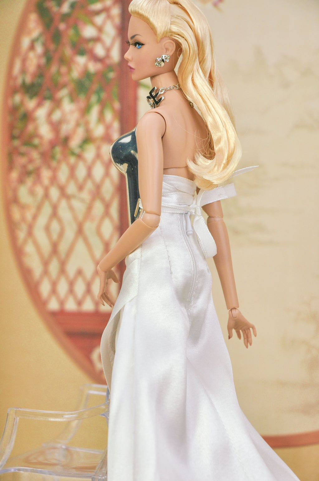 PLASTIKTIARA | 3D Printing bustier top with slit skirt for Fashion Royalty - Poppy Parker - Nu FACE barbie